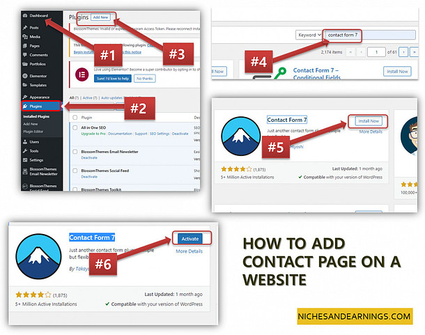 HOW TO ADD CONTACT PAGE ON A WEBSITE