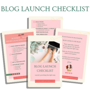 BLOG LAUNCH CHECKLIST