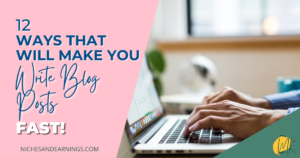 HOW TO WRITE BLOG POST FAST